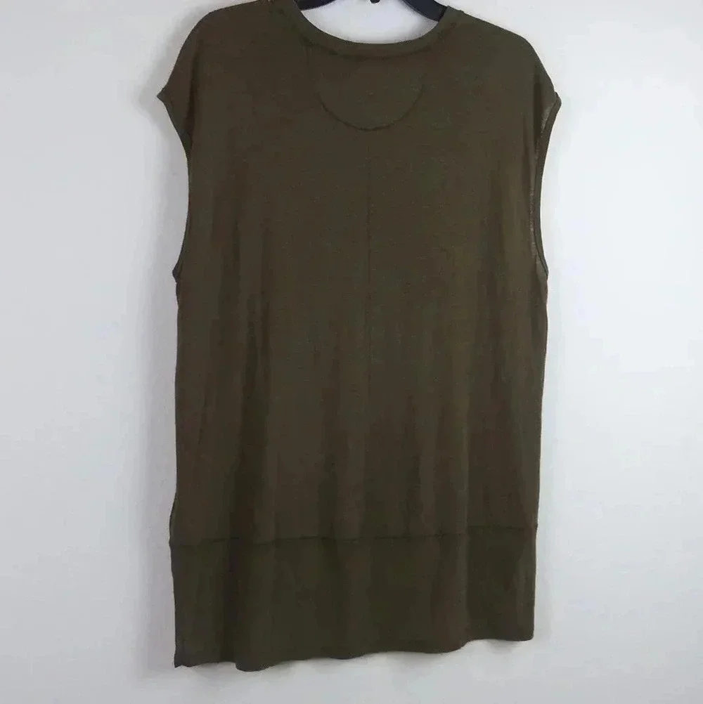 WE THE FREE|Olive Green Sleeveless Oversized Top